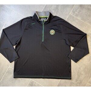 Minnesota Wild Reebok Center Ice Speedwick 1/4 Zip Pullover Mens 2XL Black